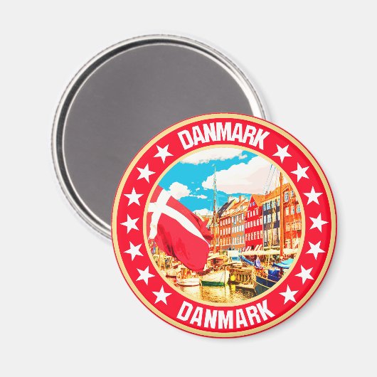 Danmark Magnet (Vorderseite/Rückseite)