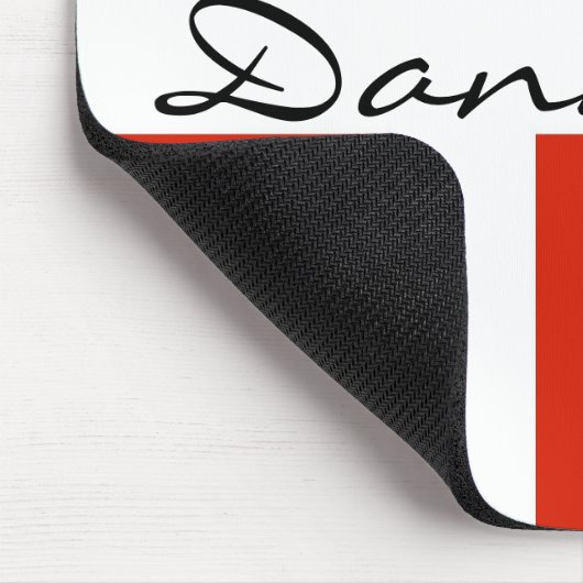 Danmark mit Dannebrog Mousepad (Ecke)