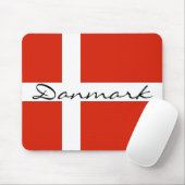 Danmark mit Dannebrog Mousepad (Mit Mouse)