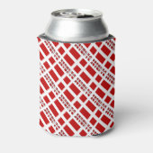Danmark og Dannebrog Tiled with Your Name Dosenkühler (Kanne Rückseite)