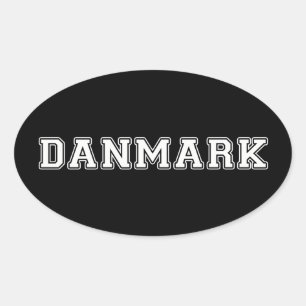 Danmark Ovaler Aufkleber