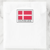Danmark Ovaler Aufkleber (Tasche)