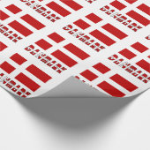 Danmark und dänische Flagge Geschenkpapier (Ecke)