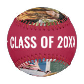 Dann Crimson Abschluss Milestone Foto Baseball (Rückseite)