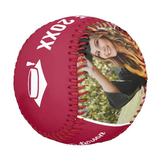 Dann Crimson Abschluss Milestone Foto Baseball (Schrägansicht)
