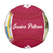Dann Crimson Abschluss Milestone Foto Baseball (Vorderseite)