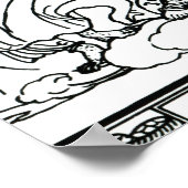 "Dann floss die Königin der Luft in den Raum Poster (Ecke)