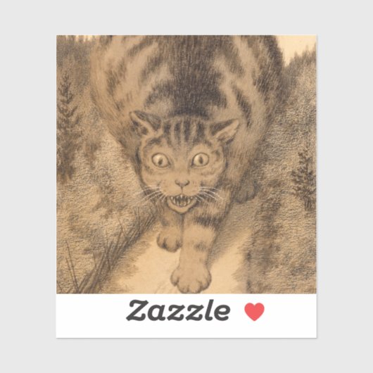 Dann ging Tabby weit und weit weg Aufkleber (Blatt)