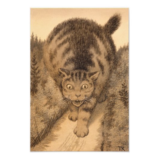 Dann ging Tabby weit und weit weg Fotodruck (Vorne)