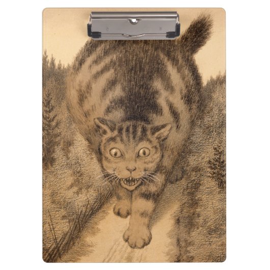 Dann ging Tabby weit und weit weg Klemmbrett (Vorderseite)