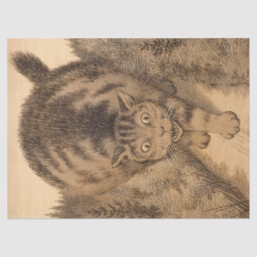 Dann ging Tabby weit und weit weg Seidenpapier (Vorderseite)