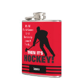 Dann ist es Hockey Vinyl Wrapped Flask Flachmann (Links)