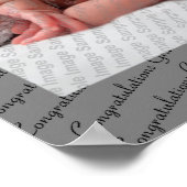 Dann & Jetzt Abschluss drucken Poster (Ecke)