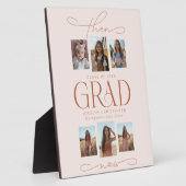 Dann & Jetzt Foto Collage Abschluss Keepake Fotoplatte (Seite)