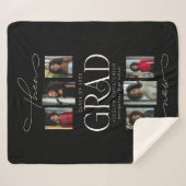 Dann & Jetzt Foto Collage Abschluss Keepake Gesche Sherpadecke (Vorderseite (Horizontal))