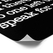 Dann kamen sie für mich, politischen Protest, Welt Poster (Ecke)