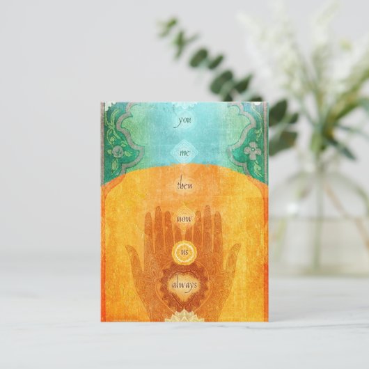 Dann sind wir immer postkarte (Stehend Vorderseite)