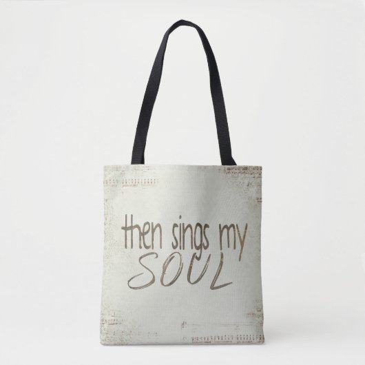 "dann singt mein Soul" Inspiration Tasche (Vorderseite)