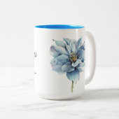 Dann singt mein Soul mit Blume Zweifarbige Tasse (VorderseiteRechts)