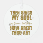 Dann singt mein Soul Ornament Aus Metall (Rückseite)