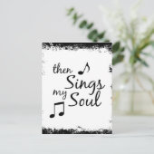 Dann singt mein Soul Postkarte (Stehend Vorderseite)