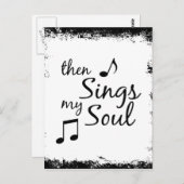 Dann singt mein Soul Postkarte (Vorne/Hinten)