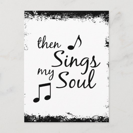 Dann singt mein Soul Postkarte (Vorderseite)