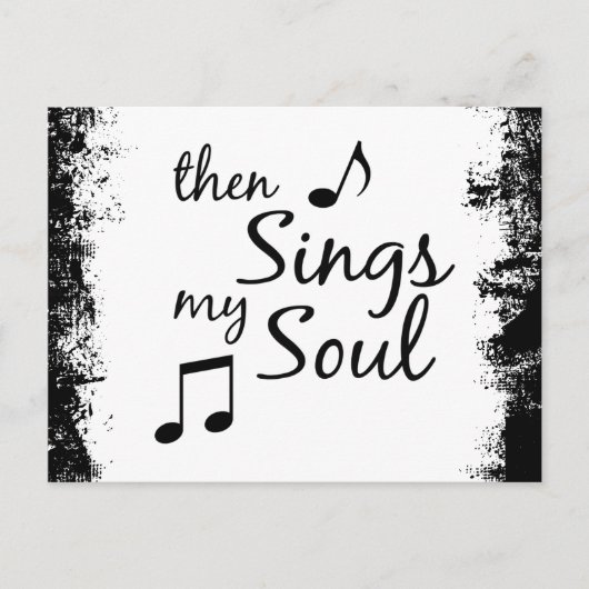 Dann singt mein Soul Postkarte (Vorderseite)