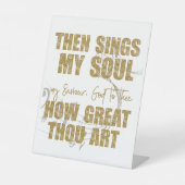 Dann singt mein Soul Sockelschild (Vorderseite)