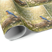 Dann singt meine Seele mit Bluebird Geschenkpapier (Rolleneckpunkt)