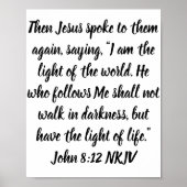 Dann sprach Jesus abermals zu ihnen, Sprichwort, " Poster (Vorne)