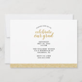 Dann und jetzt 2 Foto Graduation Party Einladung (Rückseite)