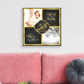 Dann und jetzt 50. Hochzeitstag Leinwanddruck (Insitu (Wohnzimmer))