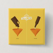 Dann und jetzt: Bier Pong Button (Vorderseite)