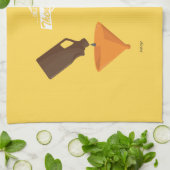 Dann und jetzt: Bier Pong Handtuch (Gefaltet)