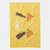 Dann und jetzt: Bier Pong Handtuch (Vertikal)