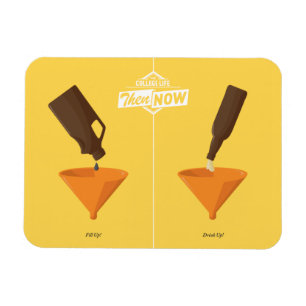 Dann und jetzt: Bier Pong Magnet