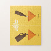 Dann und jetzt: Bier Pong Puzzle (Vertikal)