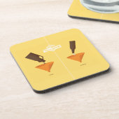 Dann und jetzt: Bier Pong Untersetzer (Linke Seite)