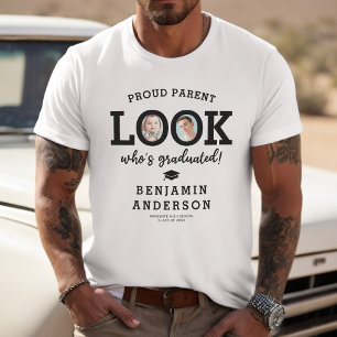 Dann und Jetzt Foto: Wer hat gerade abgeschlossen T-Shirt