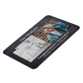 Dann und jetzt Graduate Foto Abschluss Magnet (Linke Seite)