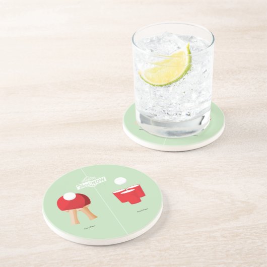 Dann und jetzt: Klingeln Pong Getränkeuntersetzer (Seite)