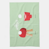 Dann und jetzt: Klingeln Pong Handtuch (Vertikal)