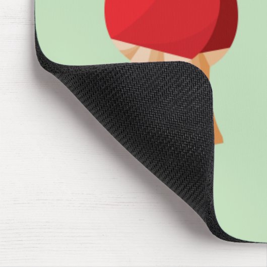 Dann und jetzt: Klingeln Pong Mousepad (Ecke)