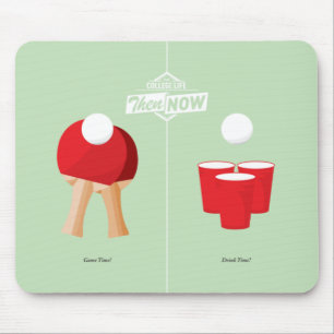 Dann und jetzt: Klingeln Pong Mousepad