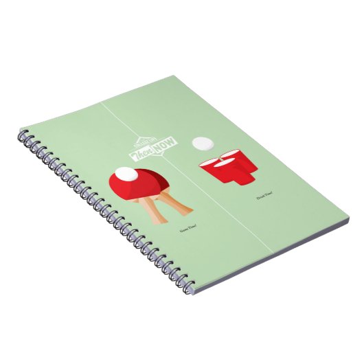 Dann und jetzt: Klingeln Pong Notizblock (Rechte Seite)