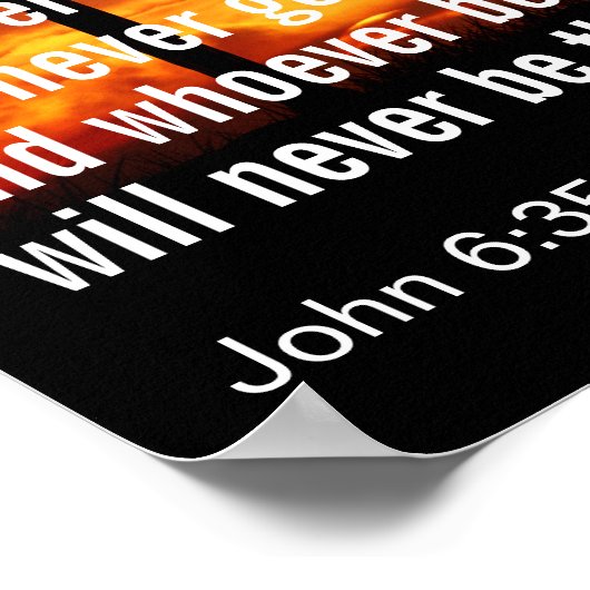 Dann verkündete Jesus: "Ich bin das Brot des Leben Poster (Ecke)