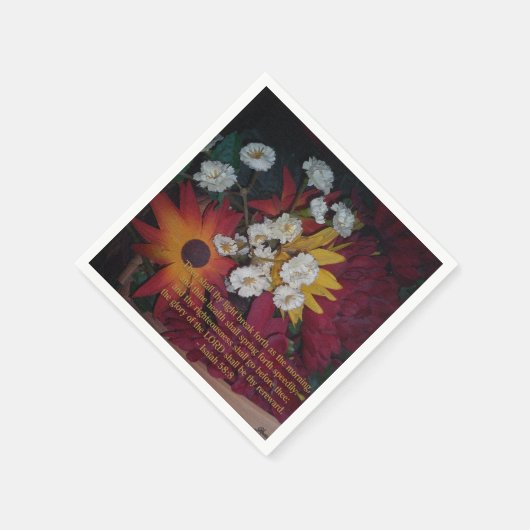 Dann wird dein Licht ausbrechen Serviette (Ecke)