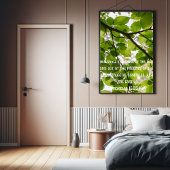 Dann wird der Baum den Glauben aussingen Poster