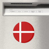 Dannebrog Dänische Flagge Magnet (In Situ (Geschirrspüler))
